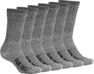FUN TOES Mens Crew Merino Wool Socks