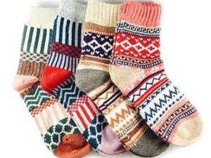 JOYCA & Co. Womens Multicolor Fashion Warm Wool Socks